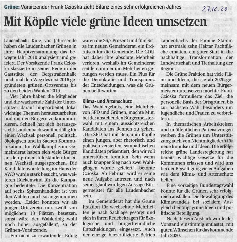 Ein erfolgreiches Jahr